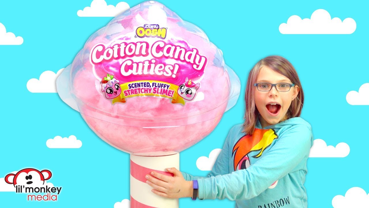NEW Zuru Oosh Cotton Candy Cuties! Squishy Toy Scented Fluffy Stretchy Slime!