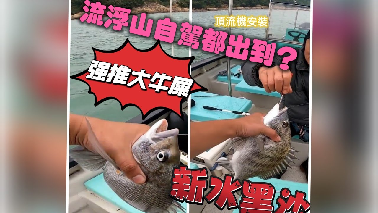 香港釣魚|港水船釣|近水暗排位。流浮山對出電廠有個位可能俾你忽視。#頂流機#漢飛