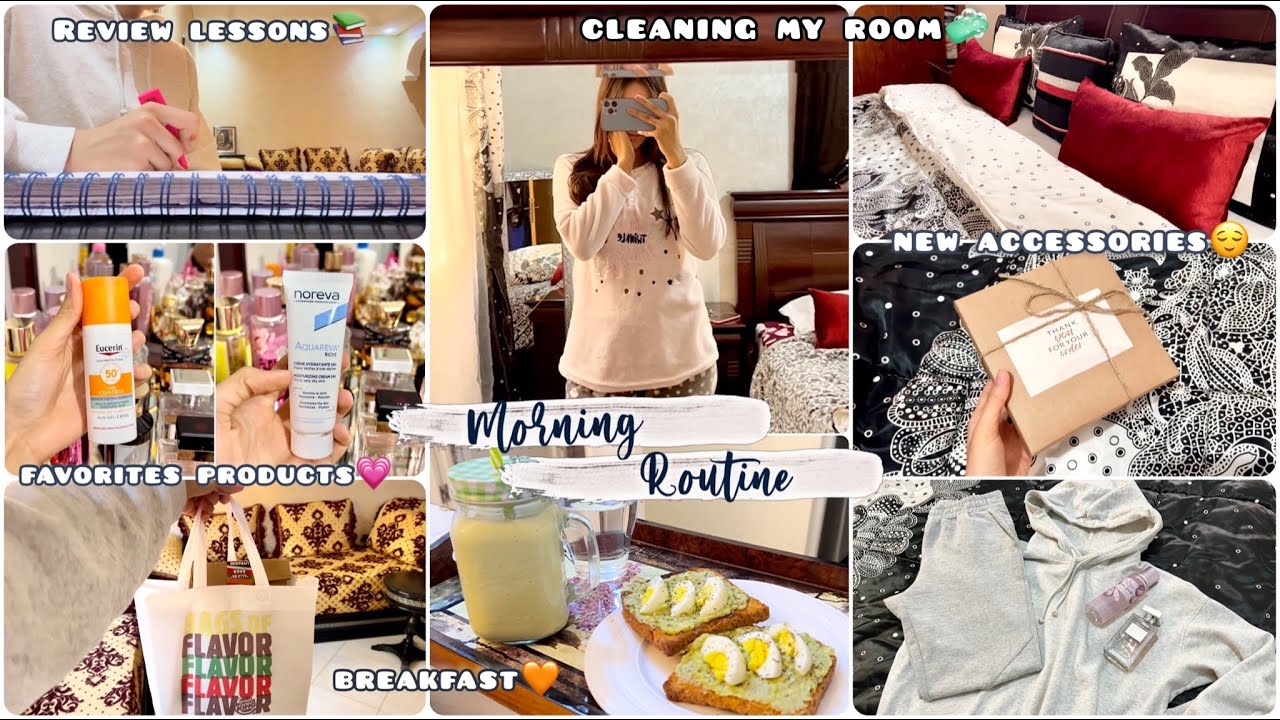 روتيني الصباحي💗🌞my morning routine حضرت معاكم فطوري🥞شوفو شنو وصلني🥰❤️