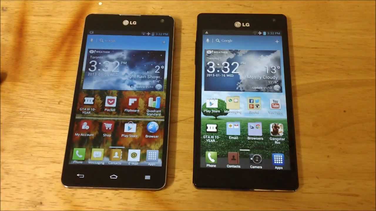 LG Optimus G VS Optimus 4X HD