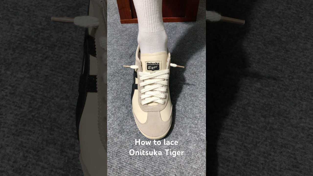 How to lace Onitsuka Tiger#sneakers #shoes #onitsukatiger