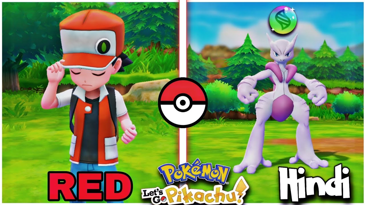 DEFEATED RED AND BECAME BATTLE MASTER AND MEGA EVOLVED MEWTWO |  Let's Go Pikachu EP 18 In Hindi