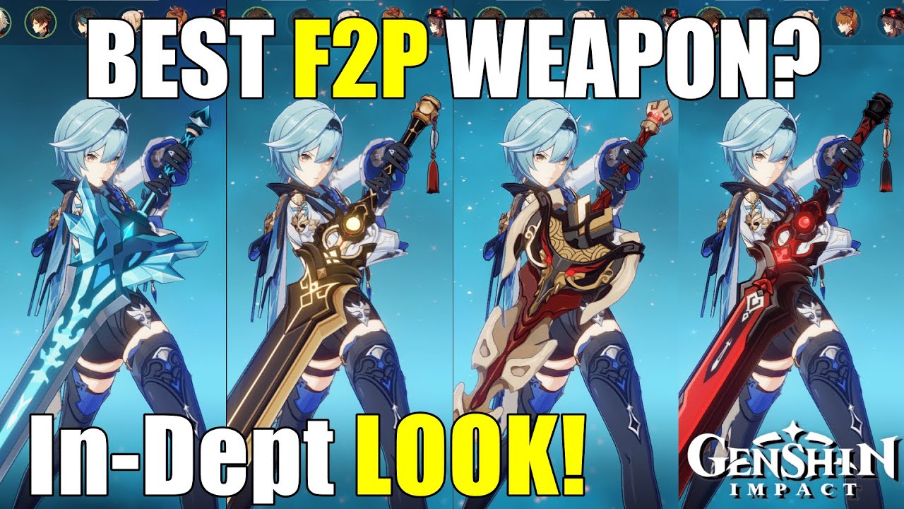 Which F2P Weapon is Best on Eula?? In-depth Look! [Genshin Impact]