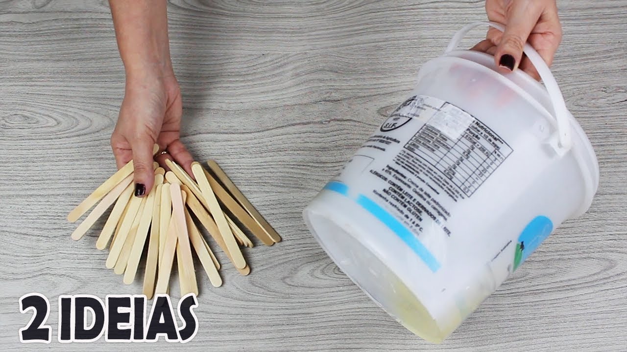 2 IDEIAS INCRÍVEIS COM UM BALDE  - Reciclagem