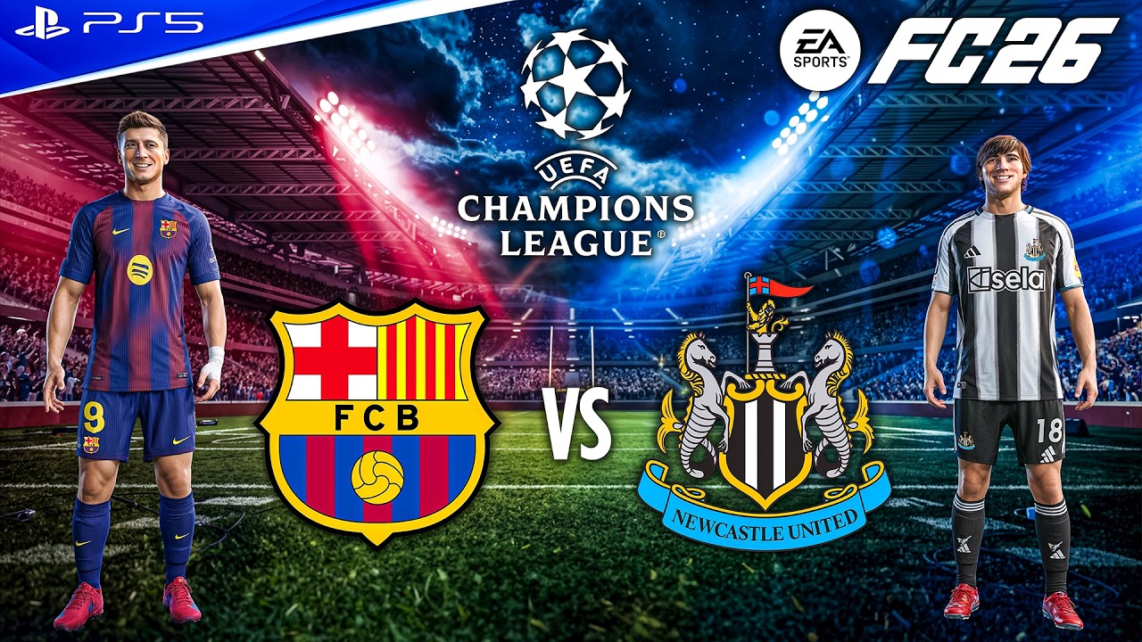 FC 26 - Barcelona vs. Newcastle United Ft. Yamal, Woltemade, | UCL 25/26 Full Match | PS5 [4K60]