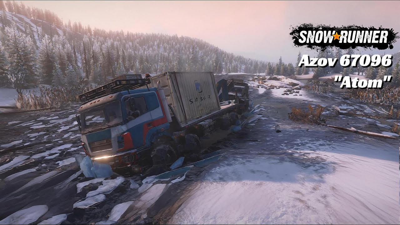 SnowRunner - Deslisamento na Montanha - Quase deu ruim,danificou muito o caminhão - 4K