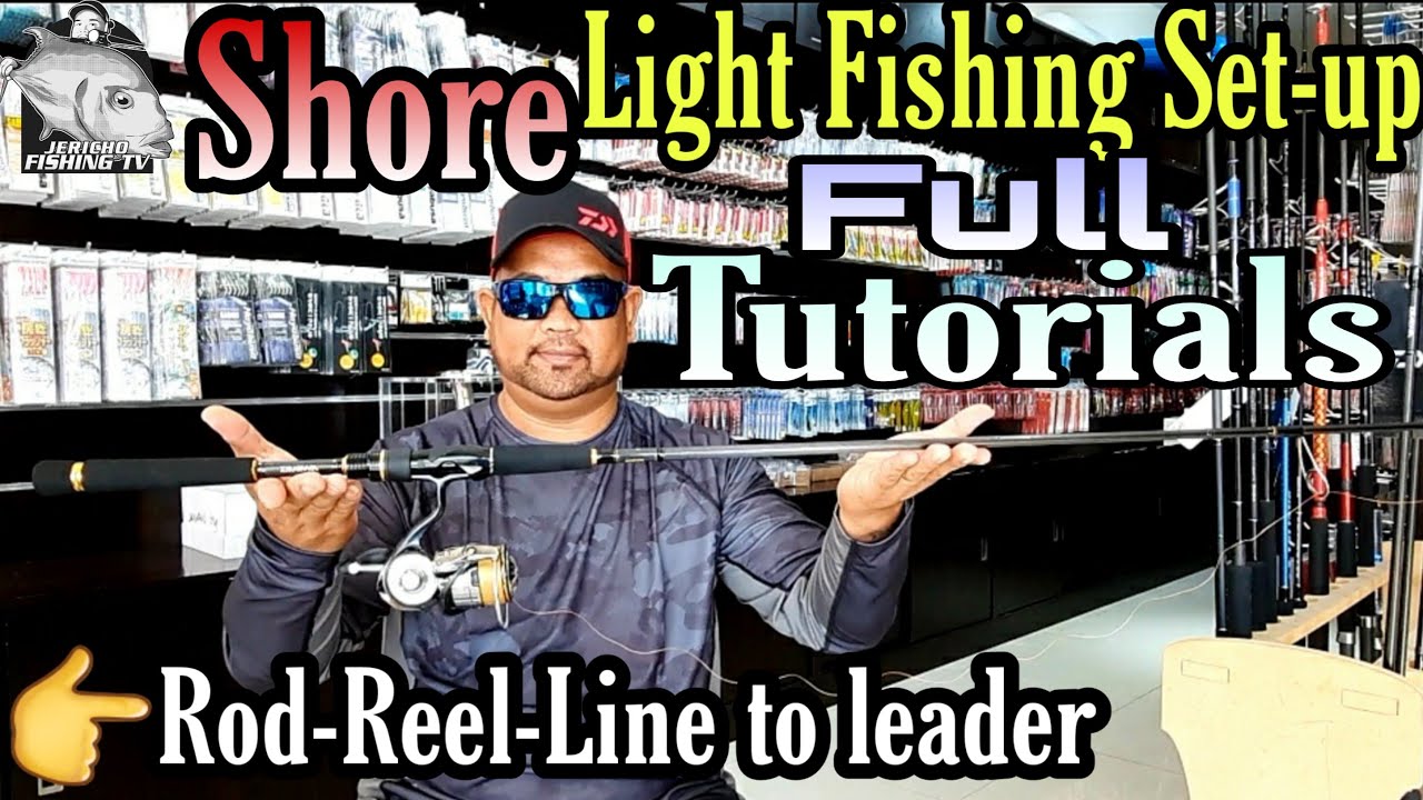 light set-up  kumpletong tutorial para po sa shore fishing | light fishing set up