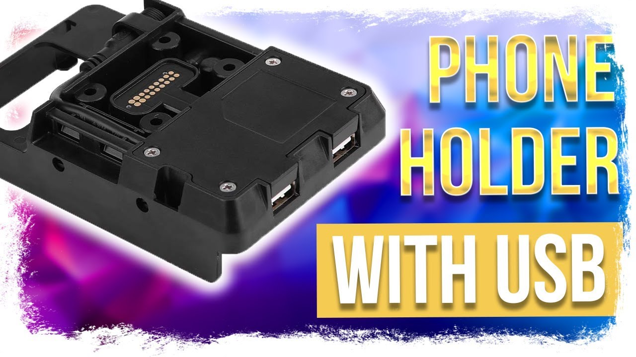 Best motorcycle phone holder with USB ports for charging?