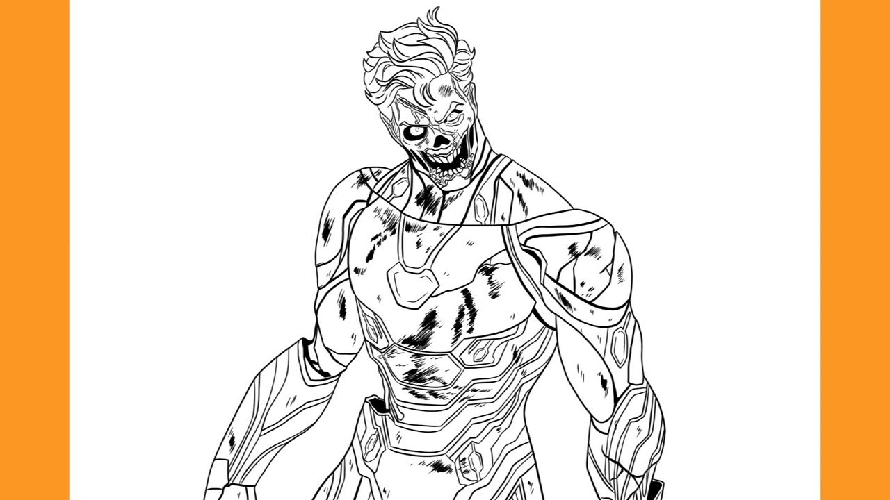 How to Draw ZOMBIE IRON MAN | Marvel Studios' WHAT IF...?
