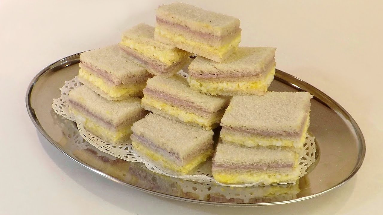 Sandwich de Aceituna y Huevo para Fiestas