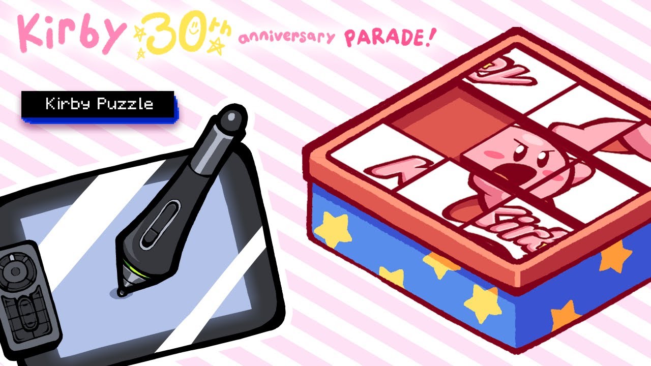 Kirby 30th Anniversary Parade Extra [Kirby Puzzle] - Time-Lapse Drawing #Kirby30