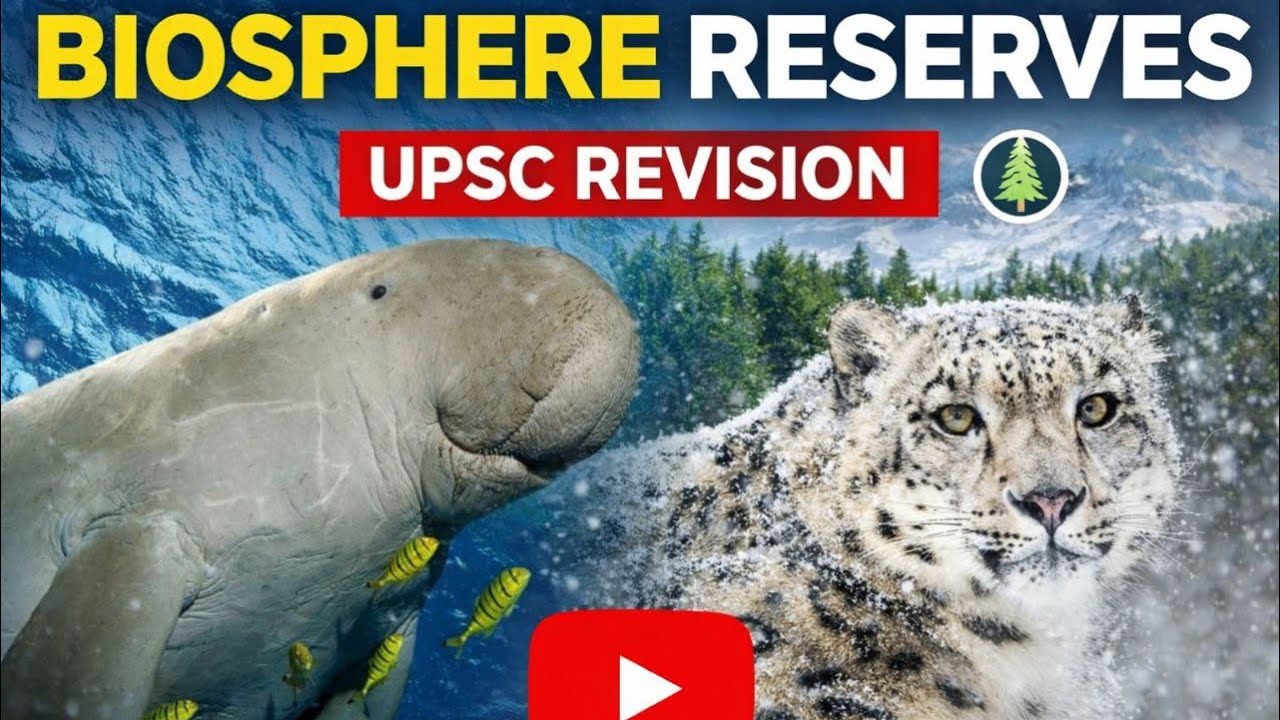 Unlocking Biodiversity: UPSC Revision 2026 - Dive into Protected Area Biosphere Reserves! #youtube 