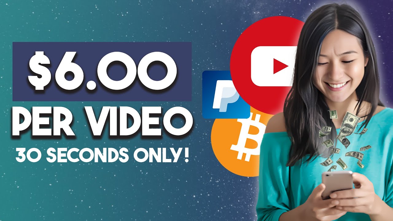Watch & Earn $6 per Video! (Only 30 seconds) - FREE AND EASY METHOD | Make Money Online