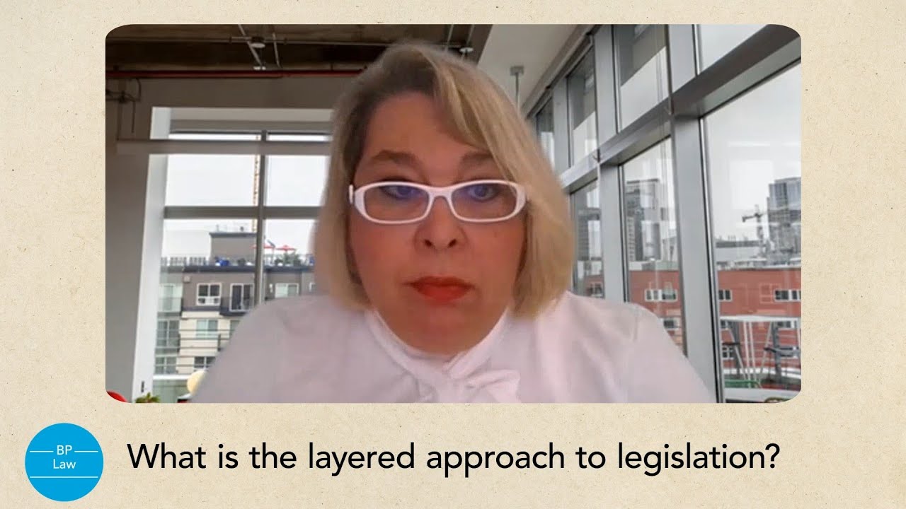 What is the layered approach to legislation?
