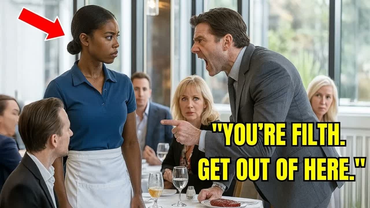 Billionaire Yells at Black Waitress—She Replies with One Sentence That Shocks Everyone