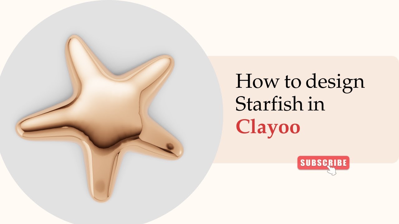 How to Model a Starfish in Clayoo | MatrixGold 3D Design Tutorial