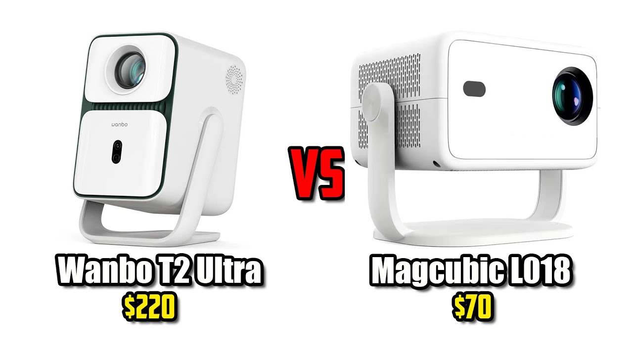Wanbo T2 Ultra vs Magcubic L018 - In-Depth Comparison - Which Projector With Built-In Stand Better?