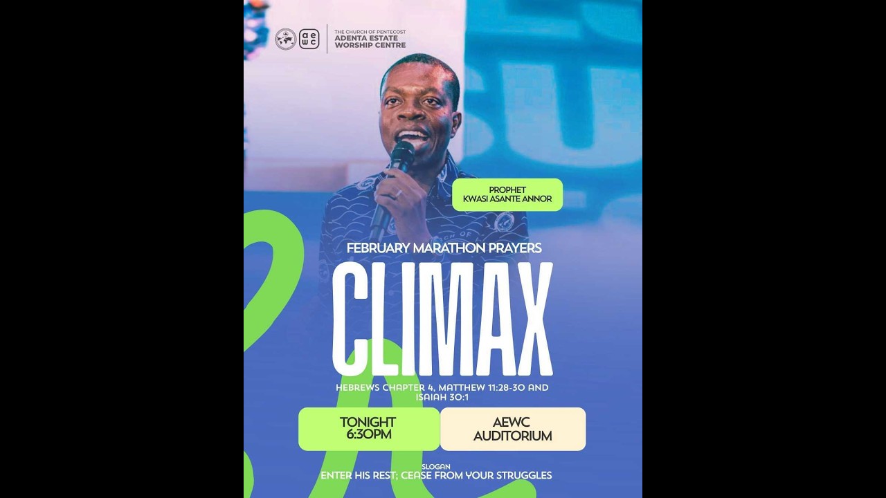CLIMAX OF FEBRUARY MARATHON PRAYERS - DAY 2 WITH PROPHET KWASI ASANTE ANNOR