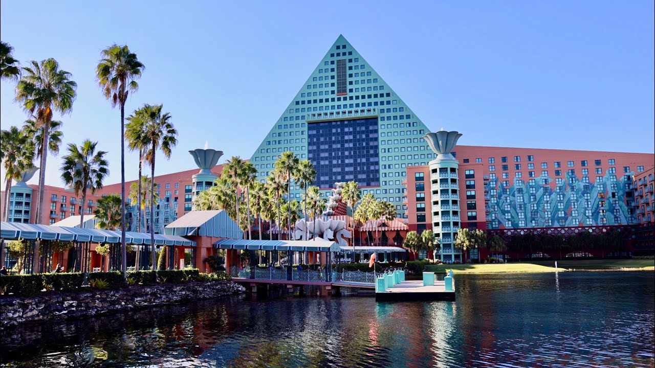Walt Disney World Swan & Dolphin Area 2025 Sights & Sounds in 4K | Walt Disney World Florida 2025