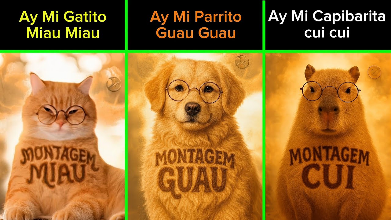 Ay Mi Gatito Miau Miau vs Ay Mi Perrito Guau Guau vs Ay Mi Capybartia Cui Cui