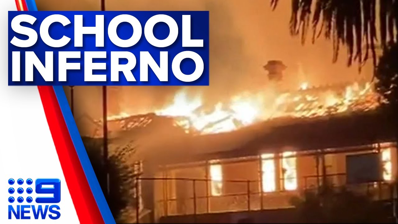 Historic school building destroyed by fire in South Australia | 9 News Australia
