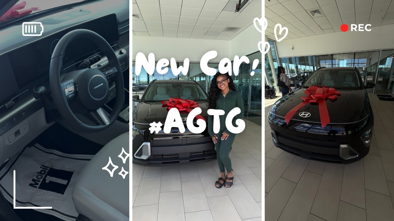 i got a new car??? I 2025 hyundai kona car tour 🎀