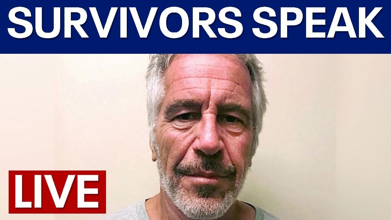 LIVE | Jeffrey Epstein survivors speak out, call for justice
