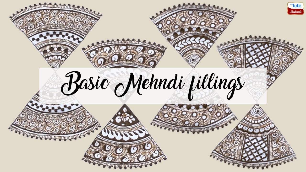 Basic Mehndi  fillings for Beginners Mehndi Designs for Beginners  Mehndi Tutorials Letstute Mehndi