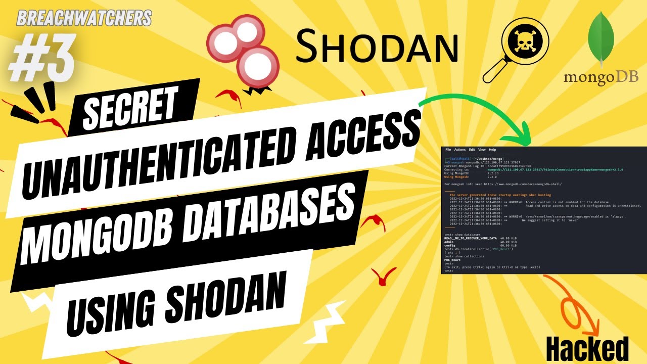 How Hackers Access Unauthenticated MongoDB Databases Using Shodan | Bug Bounty