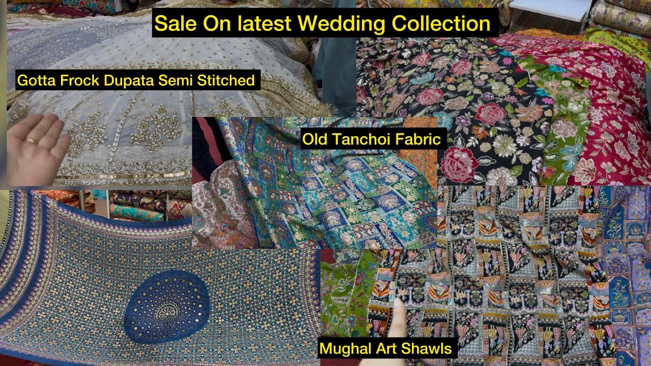 Sale On Trendy Fabric In Liberty Market || Mughal Art Shawl || Tanchoi Fabric || heavy Embroided 