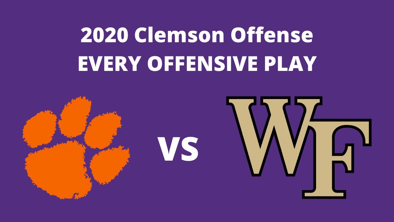 2020 Clemson Offense - Every Play vs Wake Forest