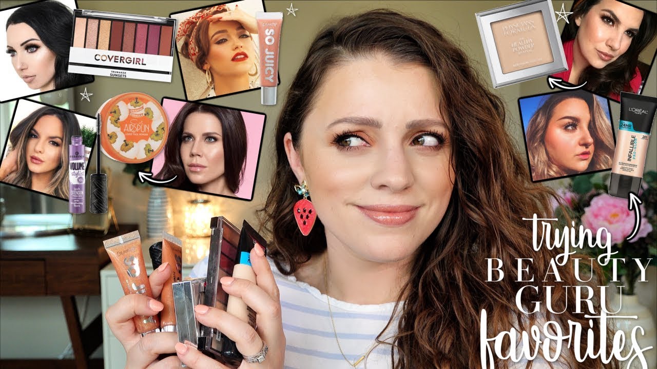 TRYING BEAUTY GURU'S FAVE MAKEUP // Youtube Made Me Buy It 2019