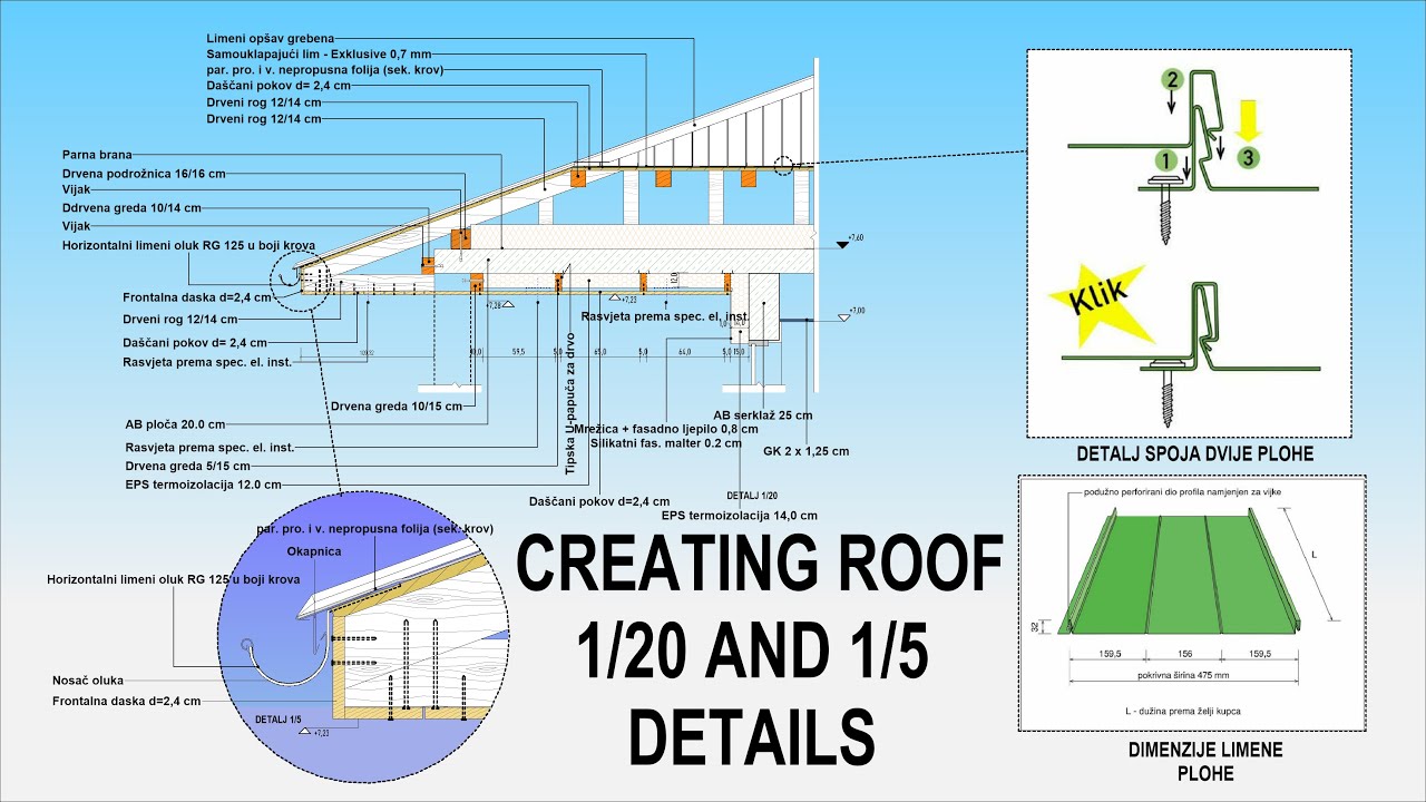 REVIT CONSTRUTION_CREATING 1/20 AND 1/5 ROOF DETAILS / ADVANCED TUTORIAL