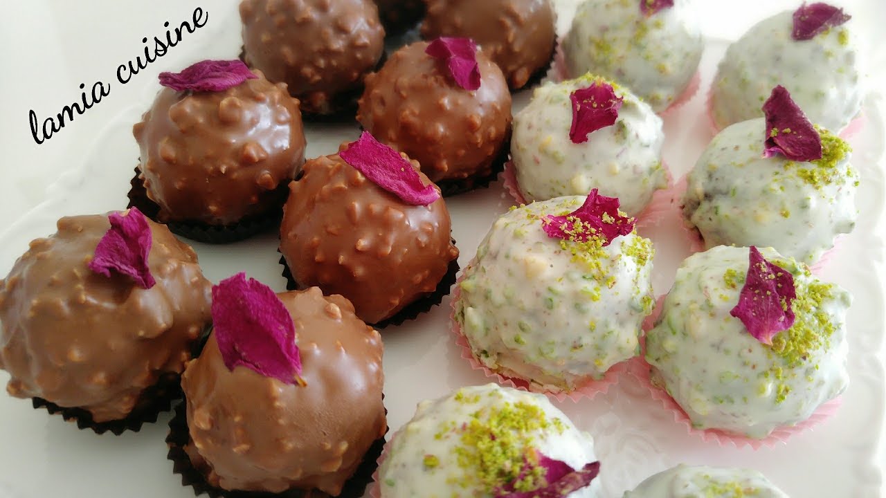 حلويات العيد  ||بنيون روشي محشو بالحلقوم ياسلااااام على البنة 😋😋😋😋