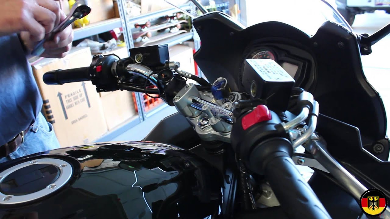 Suzuki GSX1250FA LSL 15mm Handlebar Risers Installation