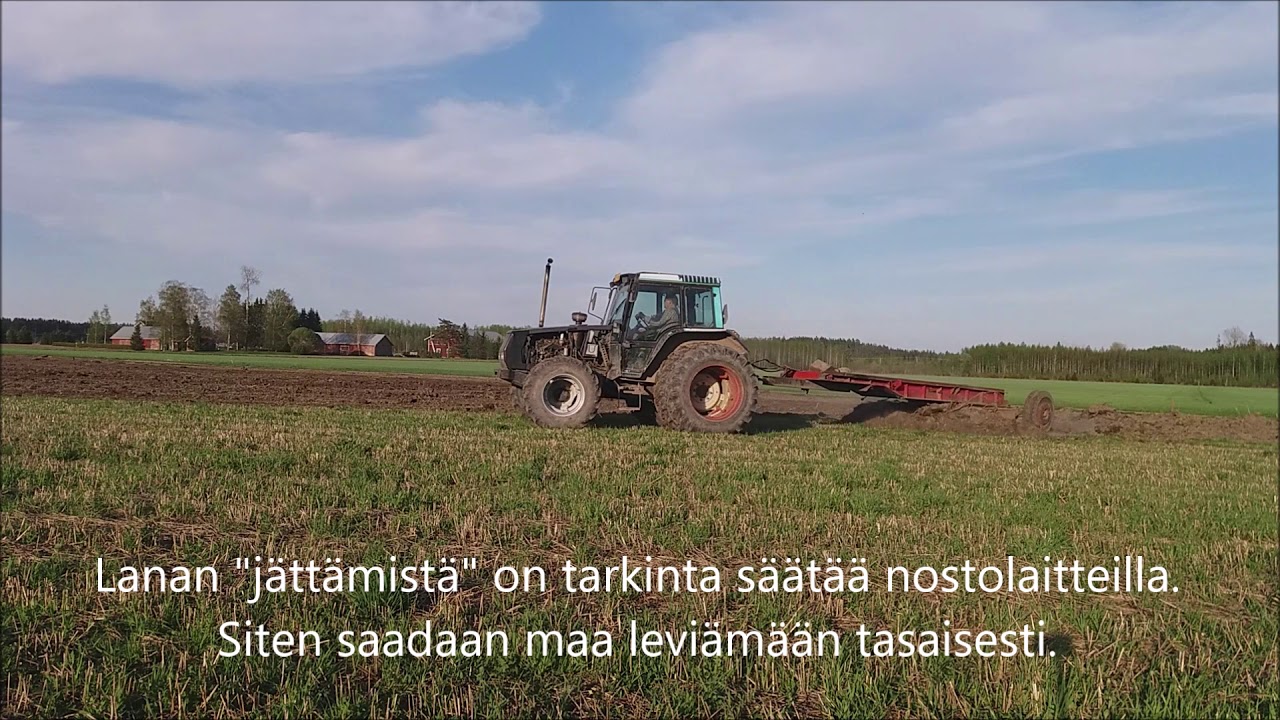 Ojamaiden levitystä omavalmisteisella peltolanalla