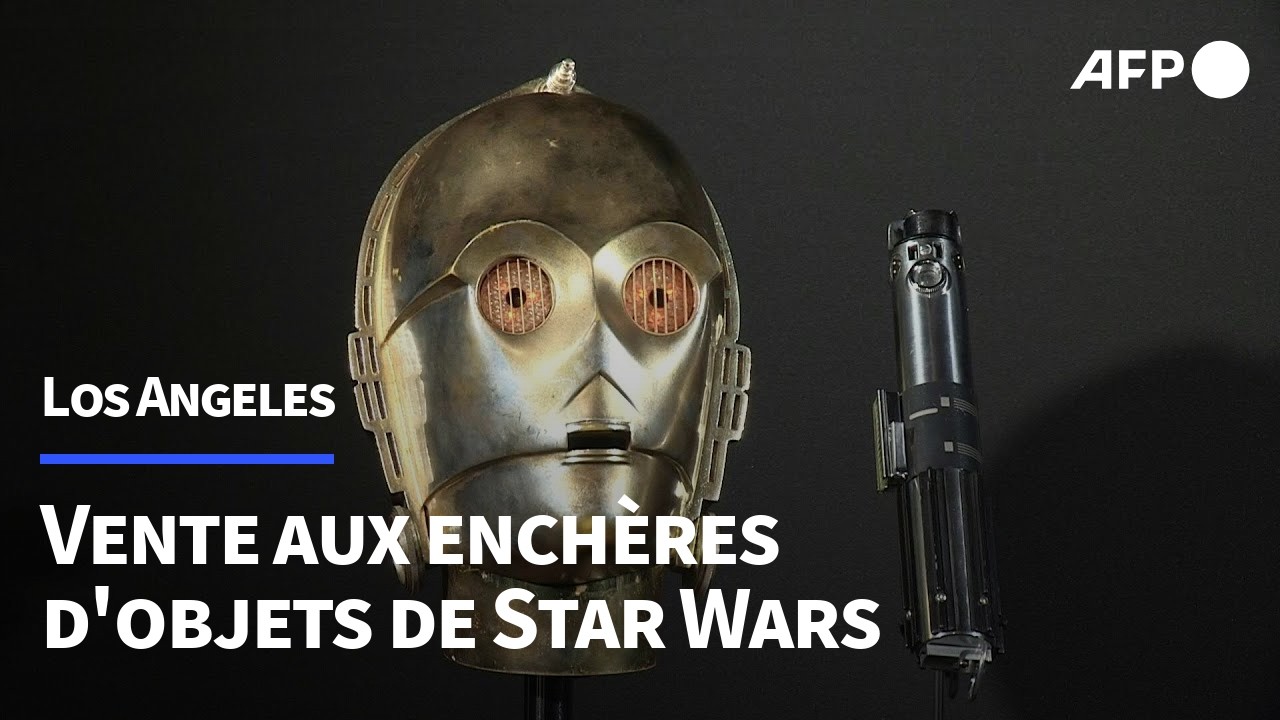 Le sabre laser de Skywalker et la tête de C-3PO mis aux enchères | AFP
