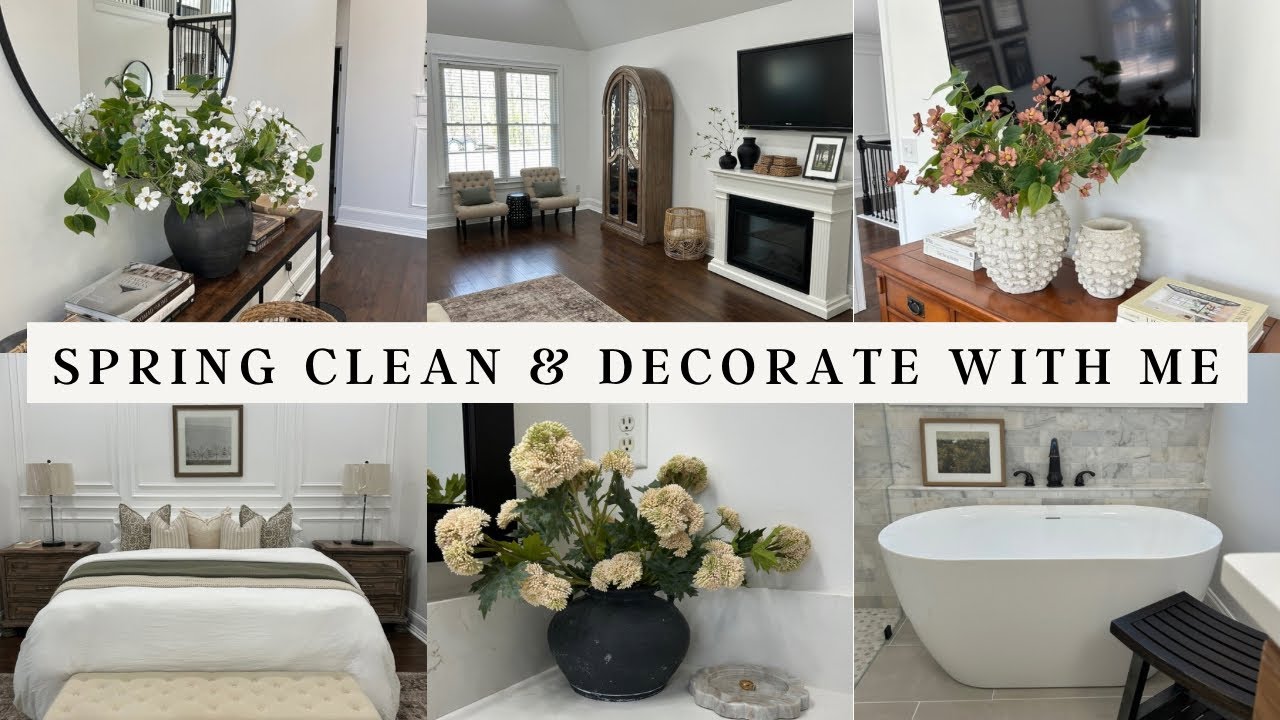 SPRING CLEAN AND DECORATE WITH ME | HOME REFRESH | SPRING DECOR IDEAS #springdecoratewithme