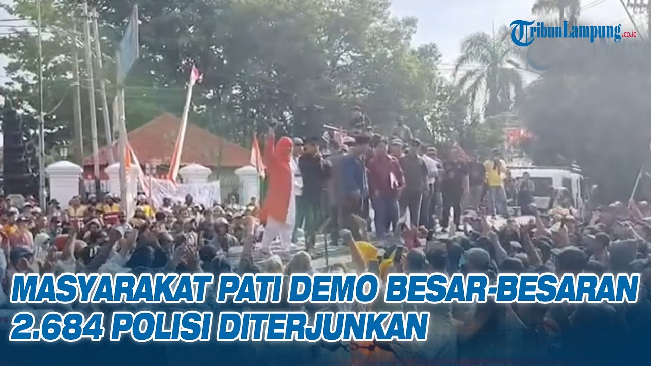 PATI Siaga Satu Rakyat Demo Besar-besaran, 2.684 Polisi dari 14 Polres di Jawa Tengah Diterjunkan