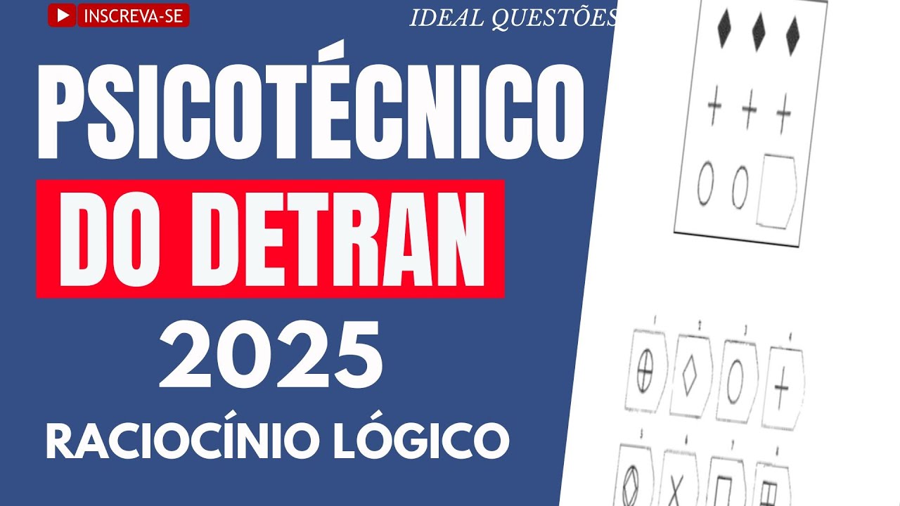 EXAME PSICOT&Eacute;CNICO DO DETRAN 2025 Shorts#shorts2025