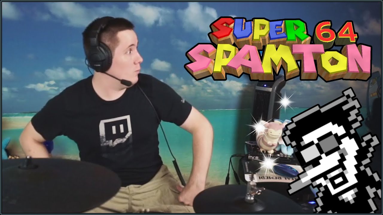 Super Spamton 64 - Metallic Spamton On Drums!