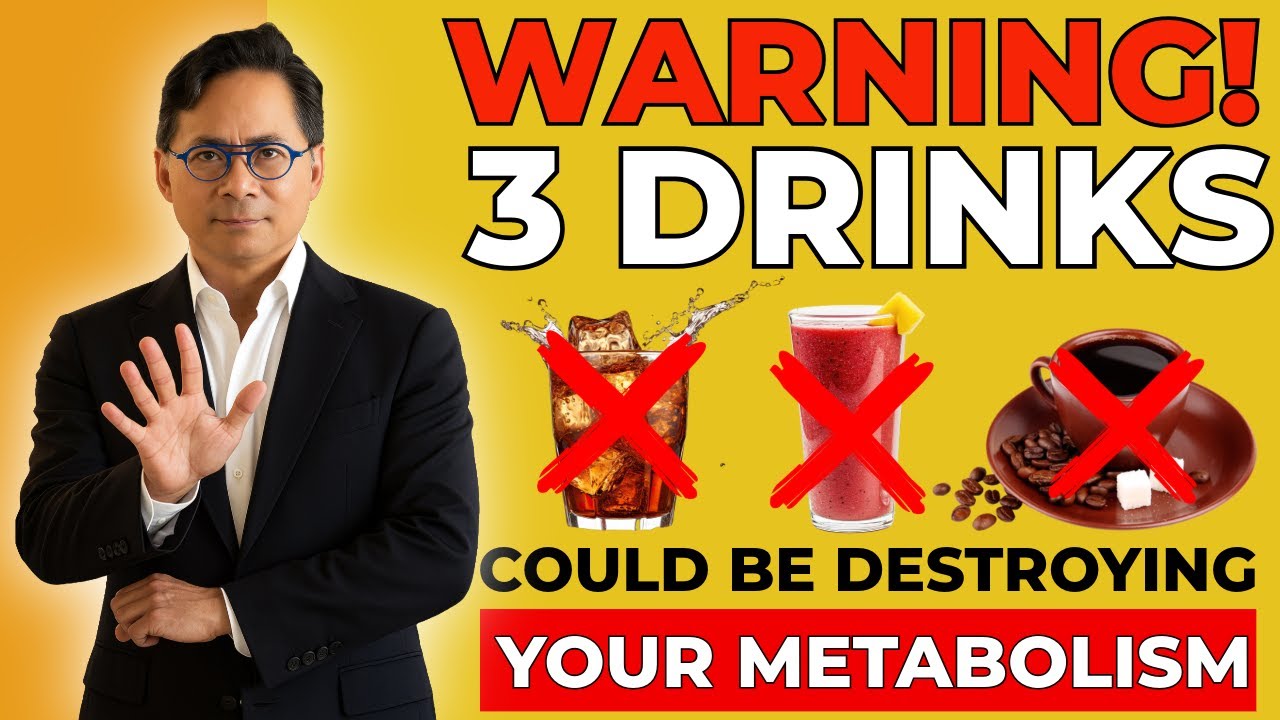3 Drinks That Destroy Your Metabolism - #drwilliamli #healthtips #healthyeating