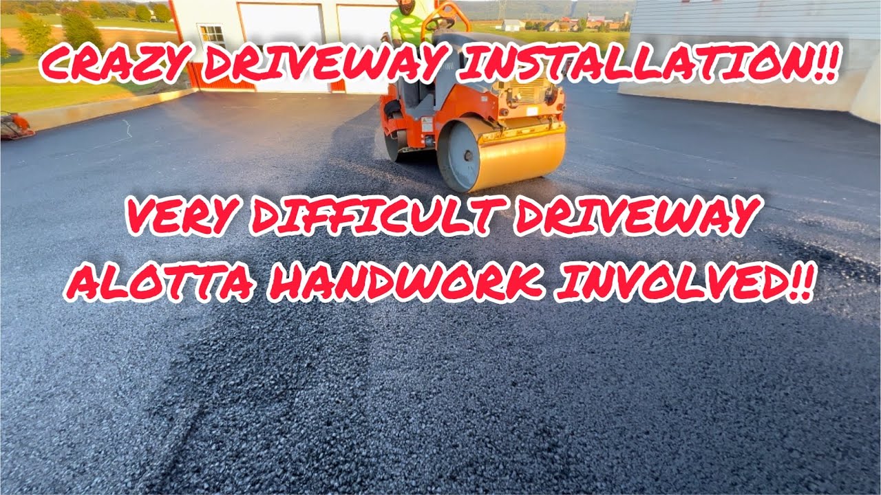 HUGE DIFFICULT DRIVEWAY INSTALLATION !!