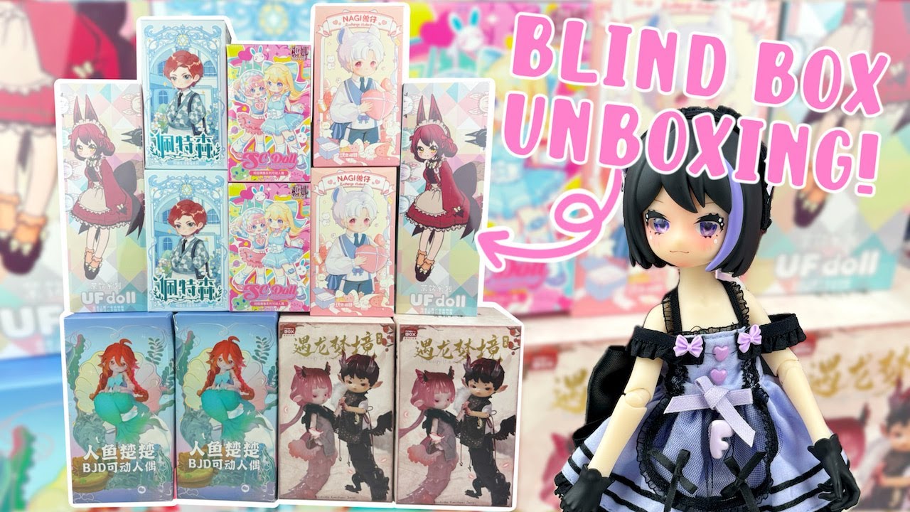 ДАВАЙТЕ ОТКРОЕМ БОЛЕЕ 10 КОРОБОК-СЛЕПОК ОТ KIKAGOODS! Фигурки BJD, драконы из Penny's Box, кукла ...