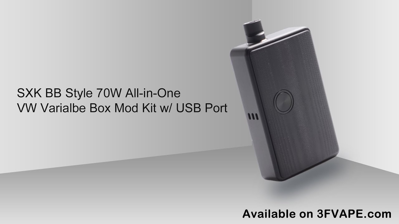 SXK BB Style 70W All-in-One VW  Box Mod Kit with USB Port