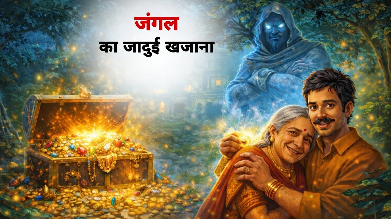 जंगल के मंदिर में गरीब लड़के को मिला असली खजाना | Hindi Animated Story | Moral Story | Kahaniya