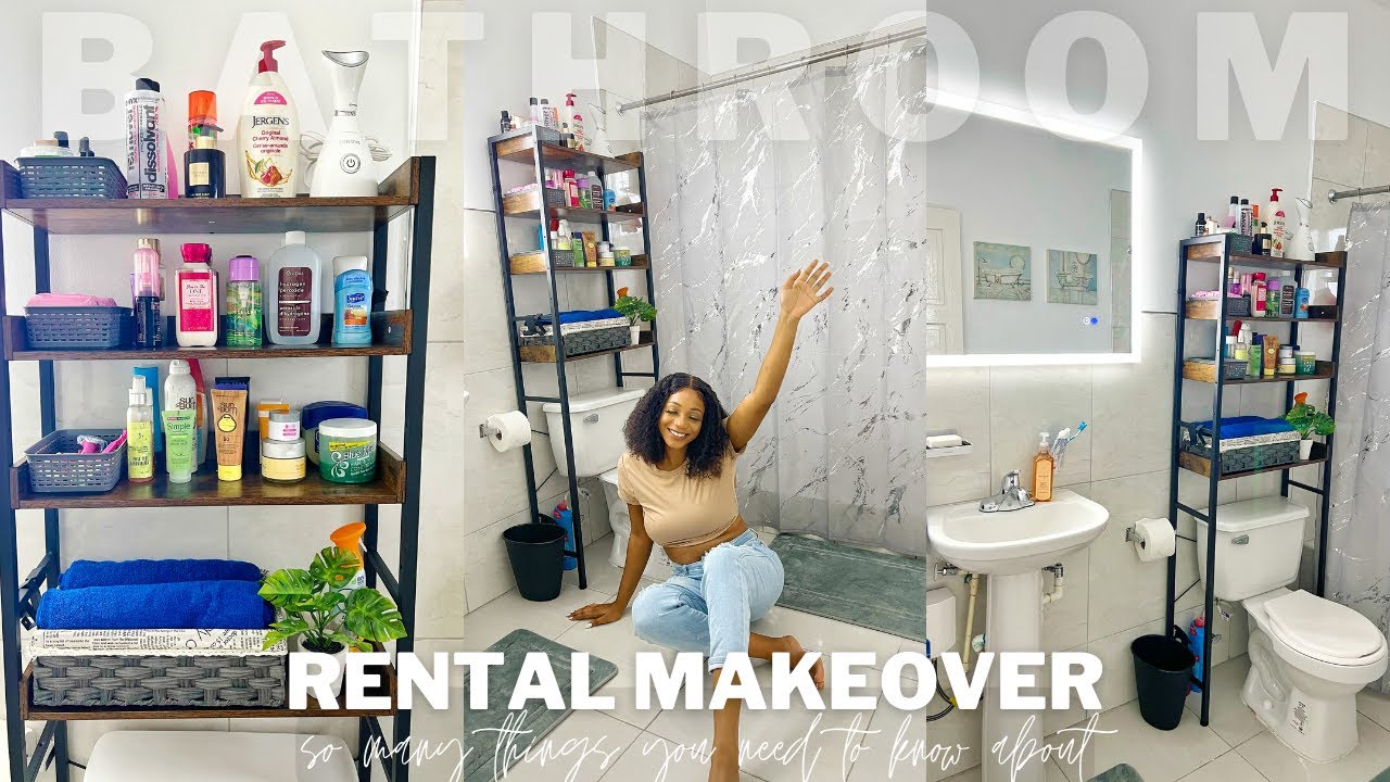 MY BATHROOM MAKEOVER IN JAMAICA + tour. Amazon must-haves, Organization tips | Annesha Adams