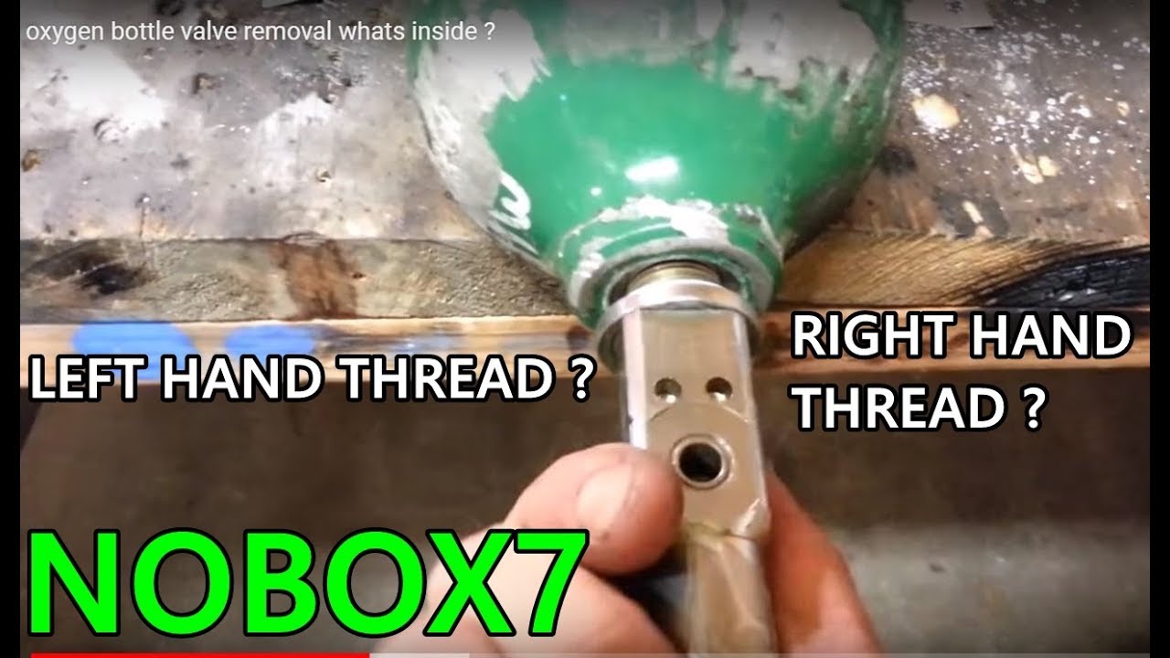 Oxygen bottle valve  removal whats inside ?