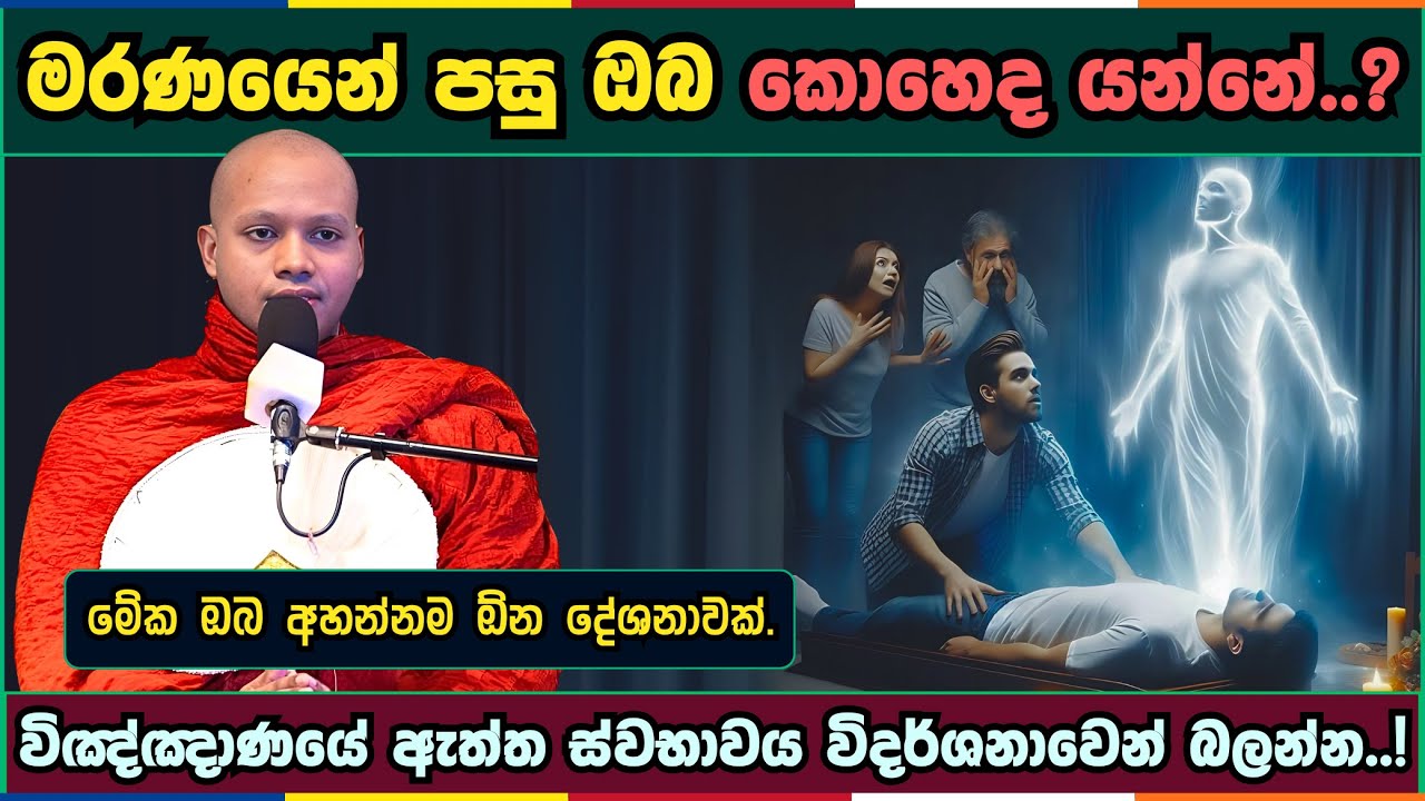 මරණයෙන් පසු ඔබ කොහෙද යන්නේ..? | Hasalaka seelavimala thero | හසලක සීලවිමල හිමි | #බණ #ධර්මදේශනා