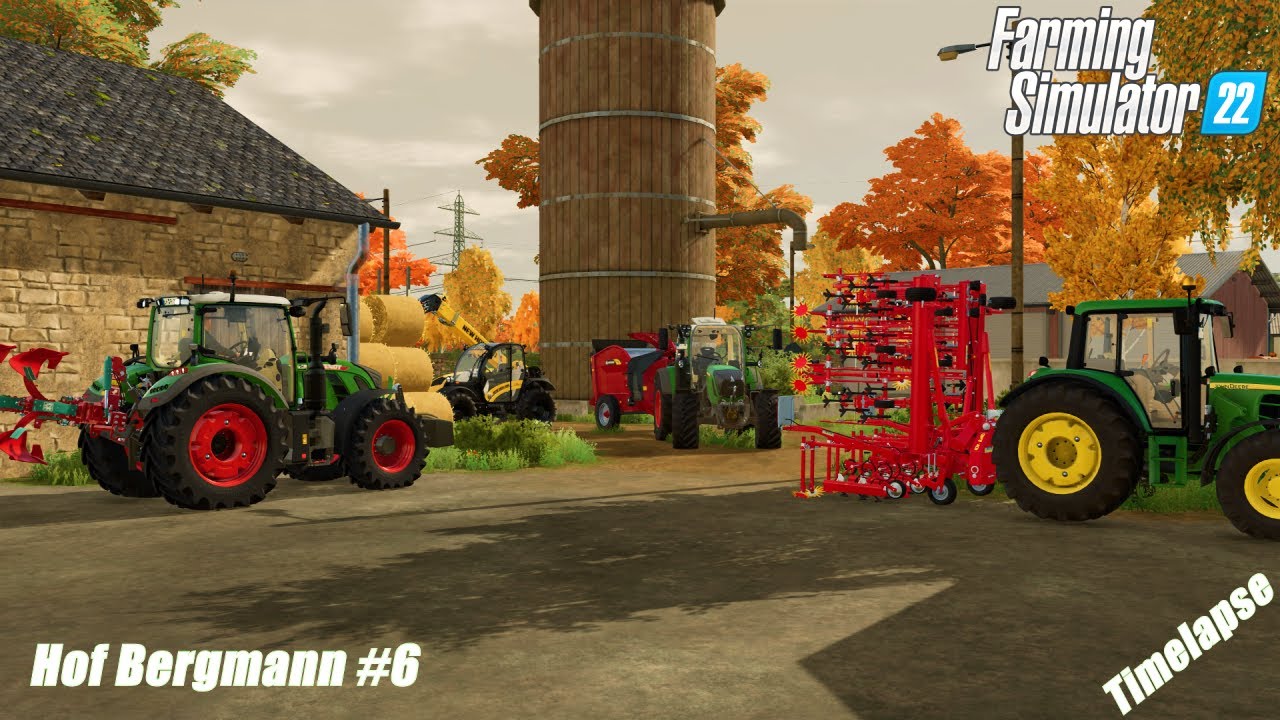 Plowing, weeds & Feeding Animals | Hof Bergmann | Farming Simulator 22 | Timelapse #6